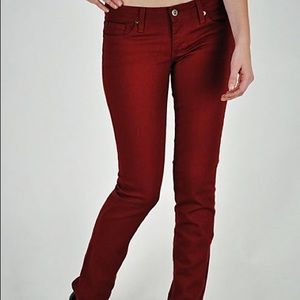 EUC GJG SKINNY JEANS WINE SIZE 5